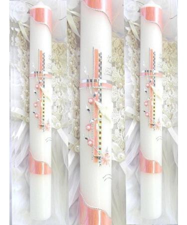 Baptism & Communion Candle for Boys & Girls | 400/40 mm VT-32 with Self-Labeling Accessories - Shop Internationally - Buy Online on SooperMarket.com