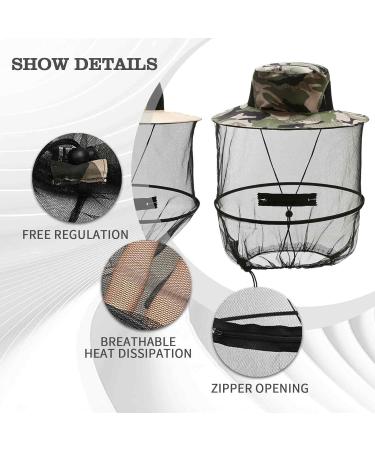 DOKLY 2 Pack Mosquito Head Net Hat - Premium Nylon and Polyester Fabric for Ultimate Protection Face Cover Fly Protection Netting Hat for Men Women Outdoor Lover Fishing Hiking Gardening Beekeeping - Buy Online on SooperMarket.com