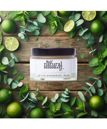 The Natural Deodorant Co Active Deodorant Balm Mint & Eucalyptus 55g Aluminium Free Plastic Free Extra Strength - Buy Online on SooperMarket.com