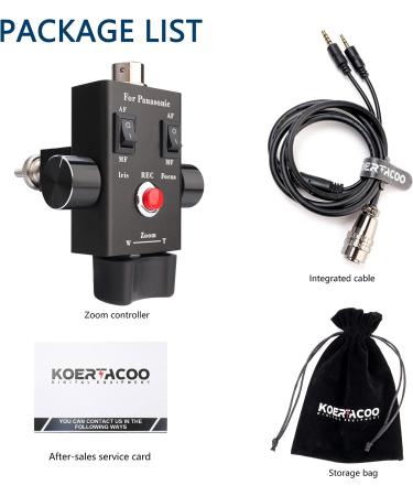 KOERTACOO Camcorder Zoom Controller Remote Control + Cable for Panasonic Cameras - Buy Online on SooperMarket.com
