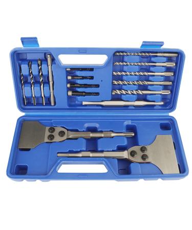 17pcs SDS Plus Rotary Hammer Drill Bits & Chisels Set with Strong Case - DEHUIWI - New Arrival - Buy Online on SooperMarket.com