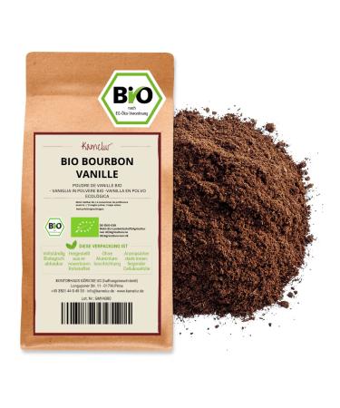 Camelur 20g real organic bourbon vanilla ground from Madagascar - aromatic organic bio bourbon vanilla powder without additives - vanilla powder in biodegradable packaging 20 g (1 Pack)