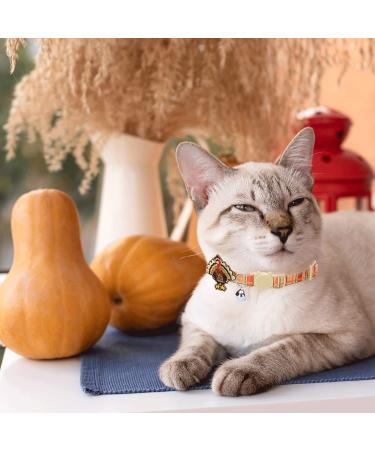 TAILGOO Breakaway Cat Collars with Bell - 3 Pack for Kittens, Puppies, and Tiny Pets - Thanksgiving, Christmas, Pumpkin Design - Buy Online on SooperMarket.com