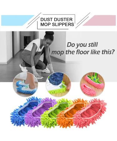 Cosywell Mop Slippers: 10 PCS Cleaning Floor House Shoes Cover Duster - Washable & Reusable - Buy Online on SooperMarket.com