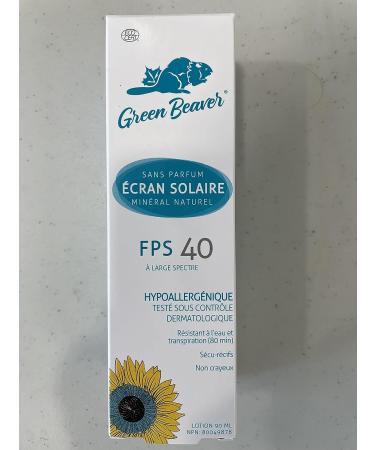Green Beaver Moisturizing SPF 40 Natural Reef-Safe Sunscreen Lotion | Hypoallergenic Mineral Sunblock for All Skin Types - Buy Online on SooperMarket.com