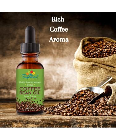 100% Pure Roasted Coffee Bean Oil - Virgin Cold Pressed Unrefined for Massage Soap Making Hair Skin & Nails | 2 fl oz - International Shipping - Buy Online on SooperMarket.com