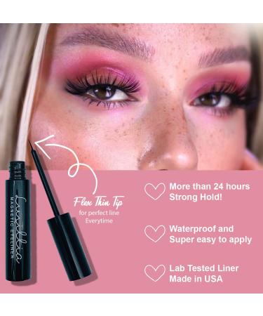 Luxillia Magnetic Lashes with Eyeliner Set - 3D & 8D Natural Looking Reusable Fake Eyelashes Kit - Waterproof Liquid Liner - Includes Applicator - 7 Piece Set - Buy Online on SooperMarket.com
