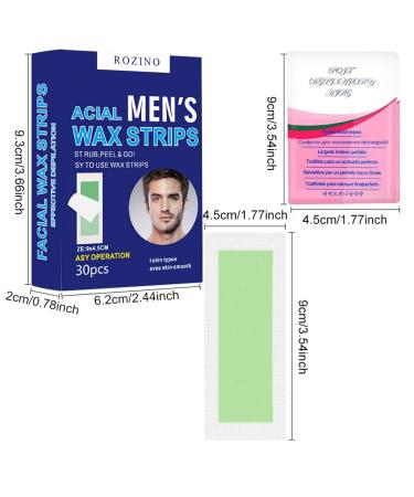 30 Pieces Torn Beeswax Hair Removal Wax Strips | Tongfeng Body & Face Wax Strips for Smooth Skin - Ideal for At-Home Hair Removal - Buy Online on SooperMarket.com
