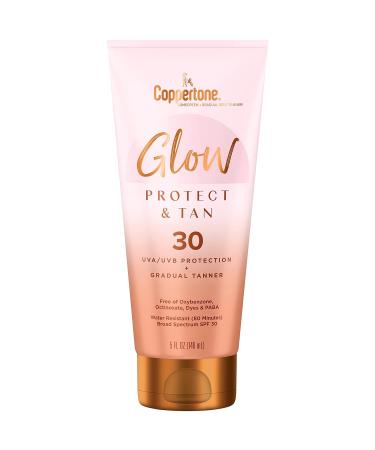 Coppertone Glow Protect and Tan Sunscreen Lotion + Gradual Self Tanner SPF 30 - 5 Fl Oz Tube (Pack of 2) - Buy Online on SooperMarket.com