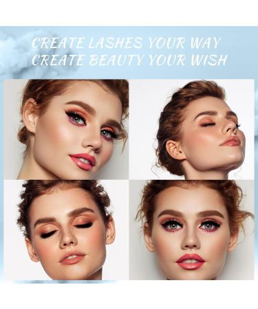 Lash Clusters 84 Pcs DIY Cluster Eyelash Extensions | Individual Soft & Comfortable C-Mix (8-16mm) Light Rain - Buy Online on SooperMarket.com
