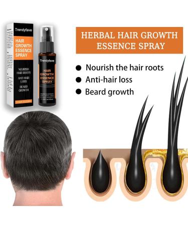 Trendyfave Hair Regrowth Spray Hair Growth Serum Thickening Hair Volume Spray Anti Hair Loss Spray Hair Rapid Growth Spray Natural Ingredients Hair Regrowth Serum Repair Hair Follicles -30ML - Buy Online on SooperMarket.com