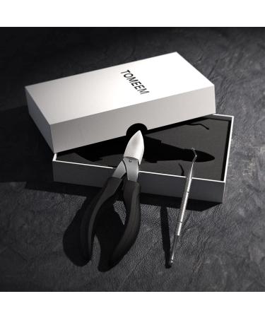 TOMEEM Professional Toenail Clipper - Sharp Curved Blade for Thick & Ingrown Nails | Podiatrist Toe Nail Cutter for Men, Women & Seniors (Matte Black) - Buy Online on SooperMarket.com