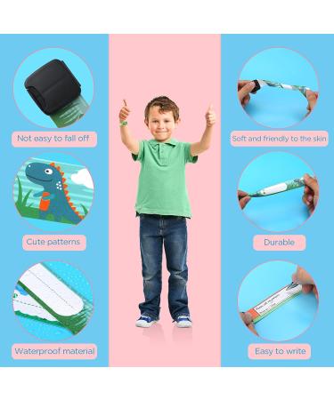 20 PCS Child Safety Wristband Bracelets - Reusable and Waterproof ID Bands for Boys and Girls | Adjustable Anti Lost Bracelets for Outdoor Activities - Buy Online on SooperMarket.com