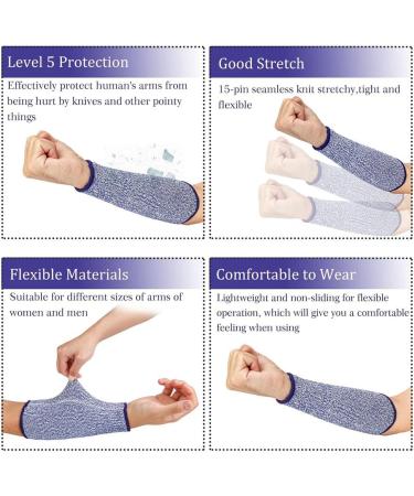 Kecung Arm Protectors for Thin Skin and Bruising Cut Forearm Sleeve HPPE 4 Pairs - Buy Online on SooperMarket.com
