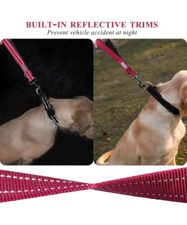Vivaglory Short Dog Leash - Traffic Leash for Medium & Large Dogs 32cm Red Training Line - Buy Online on SooperMarket.com