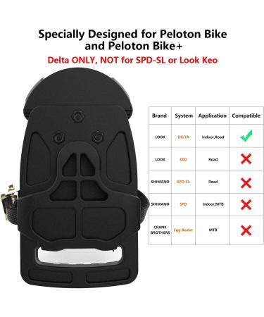 Adjustable Plastic Pedal Adapter with Toe Clips and Straps for Peloton Bike - Buy Online on SooperMarket.com