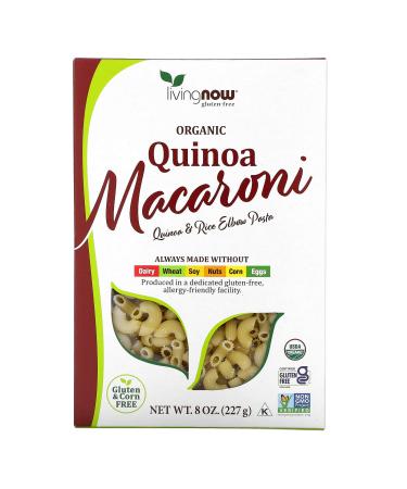 NOW Foods - Organic Quinoa Macaroni - 8 oz.