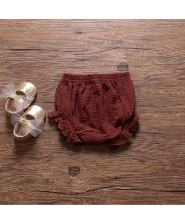HASAKI 2Pcs Linen Bloomer Shorts for Newborn Baby Boys and Girls - Diaper Cover 18-24 Months (White+Coffee) - Buy Online on SooperMarket.com