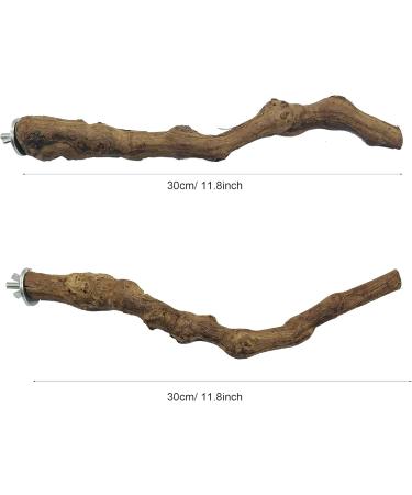 Allazon Natural Wood Bird Rods & Swing Toys - 4 Piece Parrot Playset for Birds - Ideal Bird Toys - Buy Online on SooperMarket.com