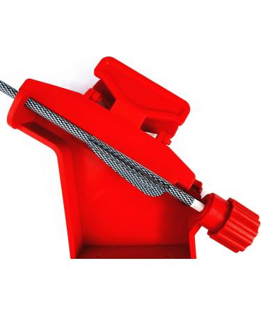 Adjustable Fletching Jig Tool for DIY Archery Arrows - Straight and Helix with Clamp in Red - Buy Online on SooperMarket.com