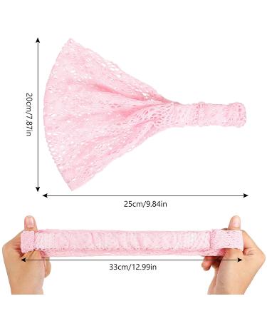 Lace Elastic Headbands Set - 10 Pieces Boho Bandana Hair Accessories for Women and Girls in 10 Colors - Buy Online on SooperMarket.com