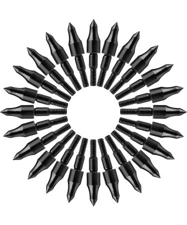 Black Screw-in Archery Bullet Points - 100 Grain, 24 Pieces - Field Target Practice Shooting - Buy Online on SooperMarket.com
