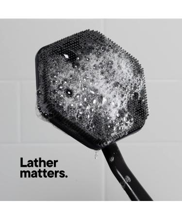 Tooletries Silicone Back Scrubber with Long Handle + Reusable Hook - Charcoal - Buy Online on SooperMarket.com
