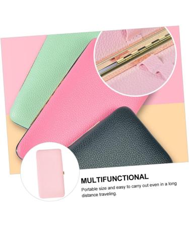 Beavorty Tweezers Storage Box for Eyelash Extensions - Set of 3 Pink Leather Holders | Durable & Convenient 18x9.8cm - Buy Online on SooperMarket.com