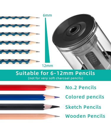 Electric Pencil Sharpener  Super Sharp Pencil Sharpener for Colored Pencils  Auto Stop  Fast Sharpen Pencil Sharpener Plug in for 6-12mm No.2/Colored/Sketch Pencils  Suit for School  Office (Black) - Buy Online on SooperMarket.com