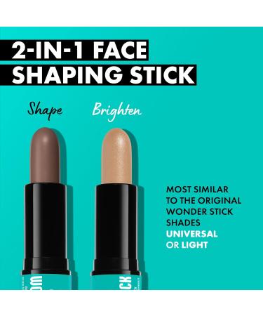 NYX Professional Makeup Highlight & Contour Stick - Wonder Stick Fair 01 - Vegan & Blendable - Buy Online on SooperMarket.com
