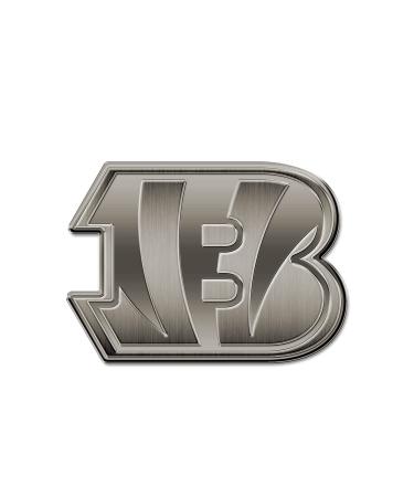 Rico Industries NFL Cincinnati Bengals Antique Car Emblem Antique Nickel Car Emblem for Car/Truck/SUV
