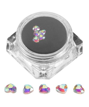 Healvian Rhinestones Tooth Gem Teeth Art Diamond with Storage Box Artificial Crystal Tooth Decor Reflective Teeth Jewelry for DIY Tooth Nails Decor Medium