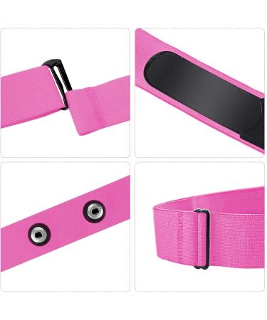 ONLYESH BRISDGURT Adjustable Elastic Replacement Belt with Heart Rate Monitor for Polar Garmin Wahoo - Pink Sports Running Gear - Buy Online on SooperMarket.com