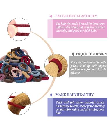 JIRIS 100 pc No Break Hair Ties Starter Kit for All Hair Types - Color Mixing (SET3) Set1 - Buy Online on SooperMarket.com