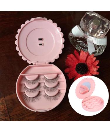 Lash Storage Organizer - Flower Shape Portable Case for False Eyelashes | Travel-Friendly Eyelash Storage Solution - Buy Online on SooperMarket.com