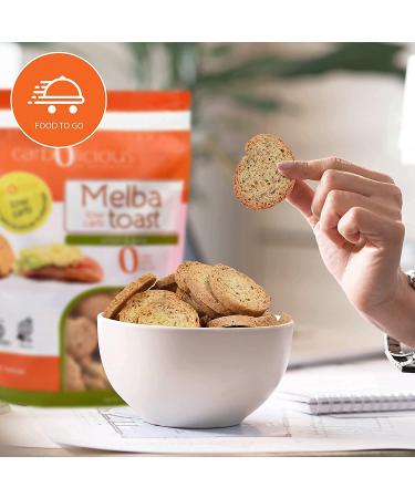 Low Carb Onion & Garlic Melba Toast - 4 oz | Healthy Snacking Option - Buy Online on SooperMarket.com