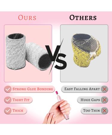 100Pcs 240 Grit Nail Sanding Bands for Nail Drill Set - Fine Grit Nail Sanding Bands with 3/32 Nail Bit for Manicure & Pedicure - Buy Online on SooperMarket.com