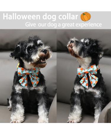 Buy Cute Pumpkin Dog Collar for Halloween - Cotton Halsan for Small Medium & Large Dogs | Aring Pet - Buy Online on SooperMarket.com