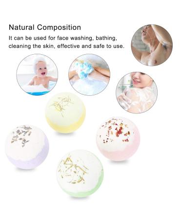 4Pcs Handmade Natural Bath Bombs Gift Set | Lush Bubble Bath for Kids Men & Women - Ideal for Relaxation & Self-Care - Buy Online on SooperMarket.com