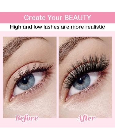 280 Pcs Individual Lashes Cluster Lashes 30D+40D C Curl 9-15Mix Lash Clusters DIY Lash Extension At Home Lashes That Look Like Eyelash Extensions (30D+40D-C 9-15mix) 9-15 mix 30+40-C-Large - Buy Online on SooperMarket.com