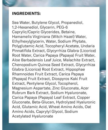 Then I Met You Living Sea Cleansing Tonic - Vegan Face Toner & Makeup Remover with Deep Sea Water Papaya Enzymes & Licorice Root - 6.08 oz | Clean Skincare - Buy Online on SooperMarket.com