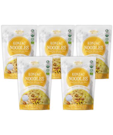 ONETANG Organic Shirataki Konjac Macaroni Pasta, 5 Pack Inside, Vegan, Low Calorie Food, Gluten Free, Fat Free, Keto Friendly, Low Carbs, Holiday Gifts, Healthy Diet 40.6 Oz