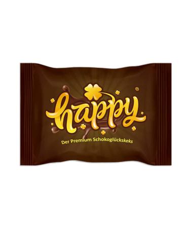 Happy Chocolate Flavored Fortune Cookie - 10 Cookies | 2.1 oz Net Weight - Buy Online on SooperMarket.com