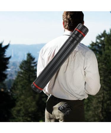 3 Pack Extendable Poster Tubes - Telescoping Art Transport Tubes for Documents, Blueprints & Artwork - Water-Resistant Storage - Hard Plastic, Black - 18-27.5 - 2.75 Opening - Buy Online on SooperMarket.com