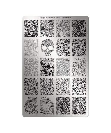 Moyra Stampingplatte 03 Ornaments