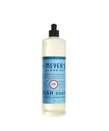 MRS. MEYER'S CLEAN DAY Liquid Dish Soap Biodegradable Formula Rain Water 16 fl. oz