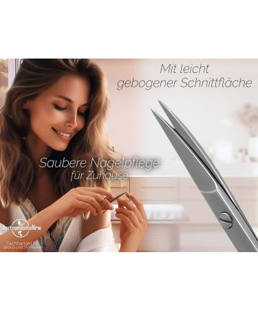Extra Large Finger Eye Nail Scissors - Curved Cut Stainless Steel for Perfect Manicure - Buy Online on SooperMarket.com