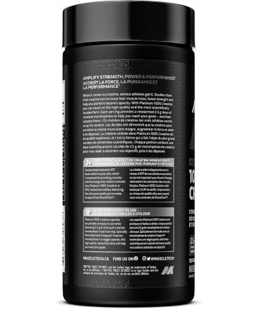 MuscleTech Platinum 100% Creatine | MuscleTech | Creapure | Muscle + Strength Builder for Men & Women | Workout Recovery Supplement | 100 Vegan Capsules | 50 Servings - Buy Online on SooperMarket.com