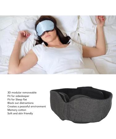 3D Contoured Sleep Eye Patch Light Blocking Memory Cotton Eye Pad with Adjust Strap for Deeper Relaxation - Buy Online on SooperMarket.com