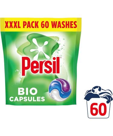 Persil Bio 3 in 1 Washing Capsules 1st time removal of tough stains outstanding stain removal in quick & cold washes 60 washes - Buy Online on SooperMarket.com